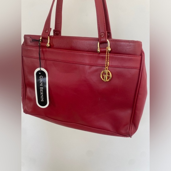 Giani Bernini Red Purse Handbag Genuine Leather - Picture 2 of 8